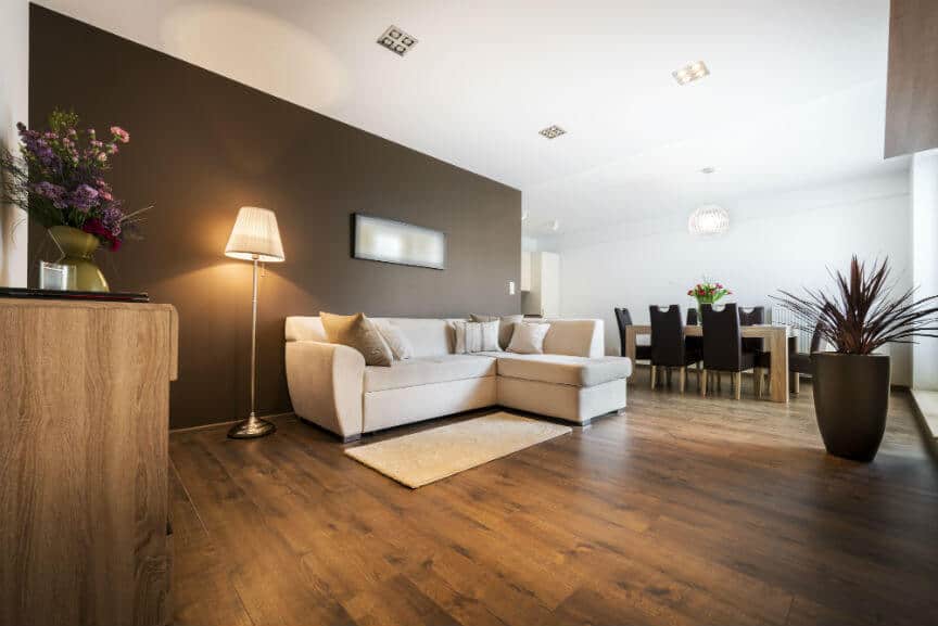 Brown Accent Wall