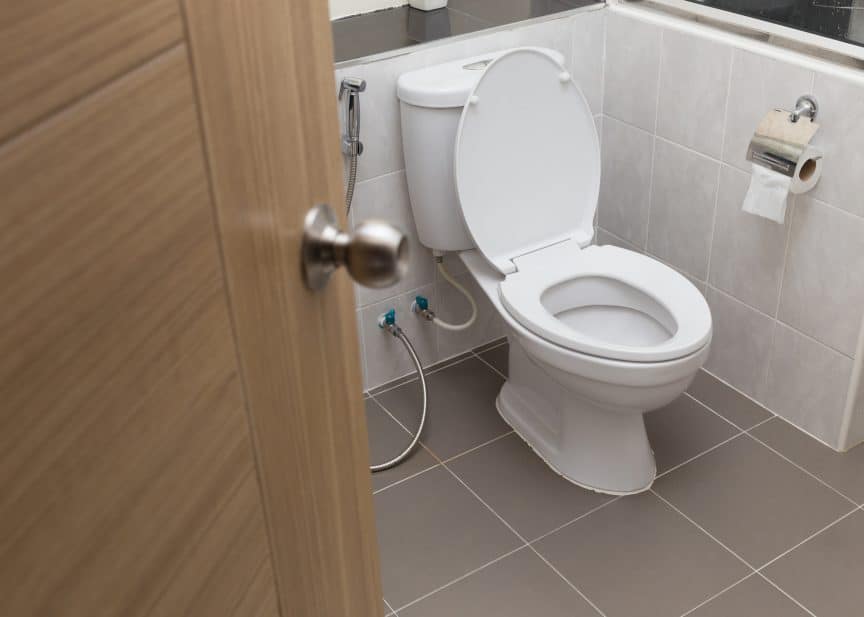 Toilet on Internal Wall