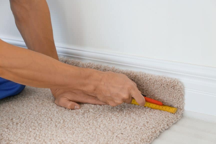 how to install baseboard trim before carpet