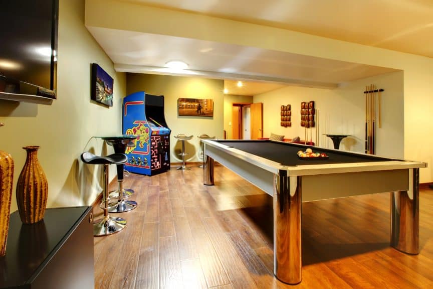 Pool Table in Basement