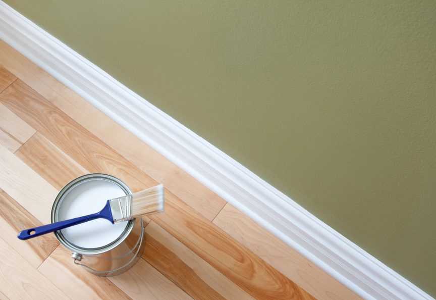 Paint Straight Line on Textured Wall