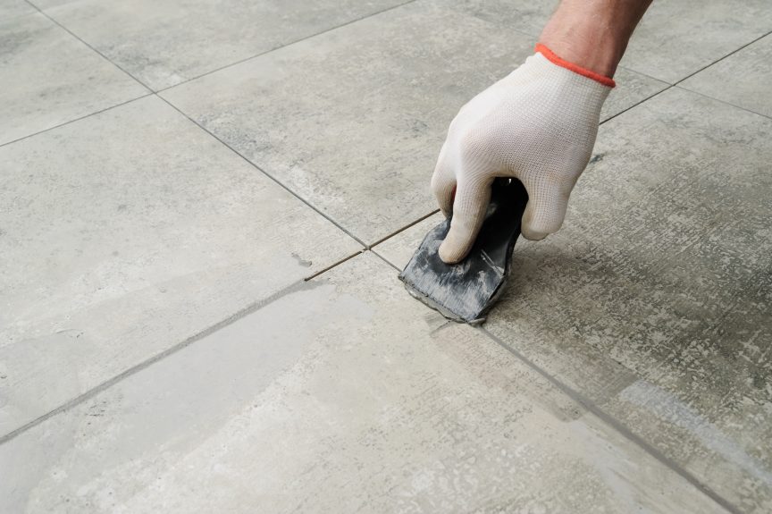 Floor Tile Grouting