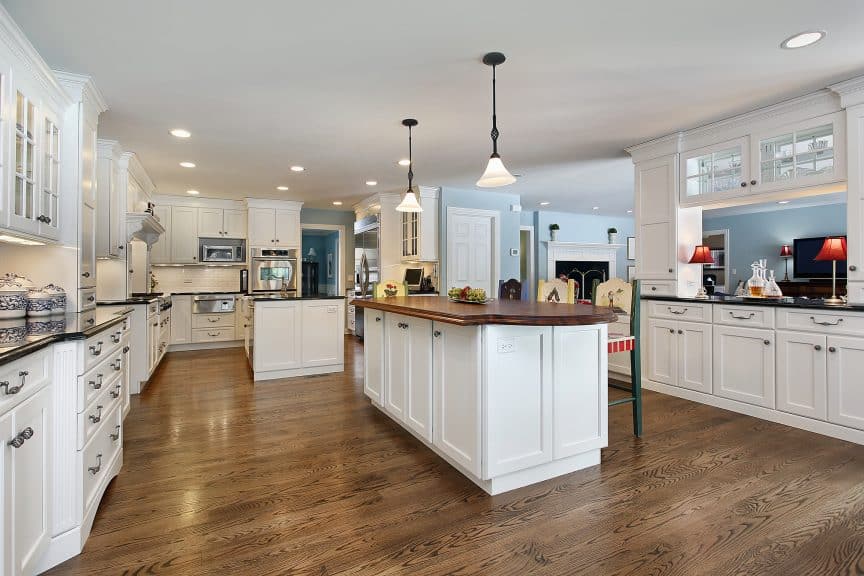 Kitchen Island with Toe Kick