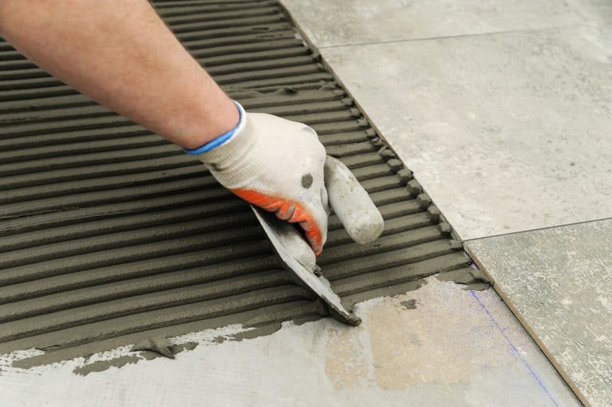 Tile Adhesive Thickness