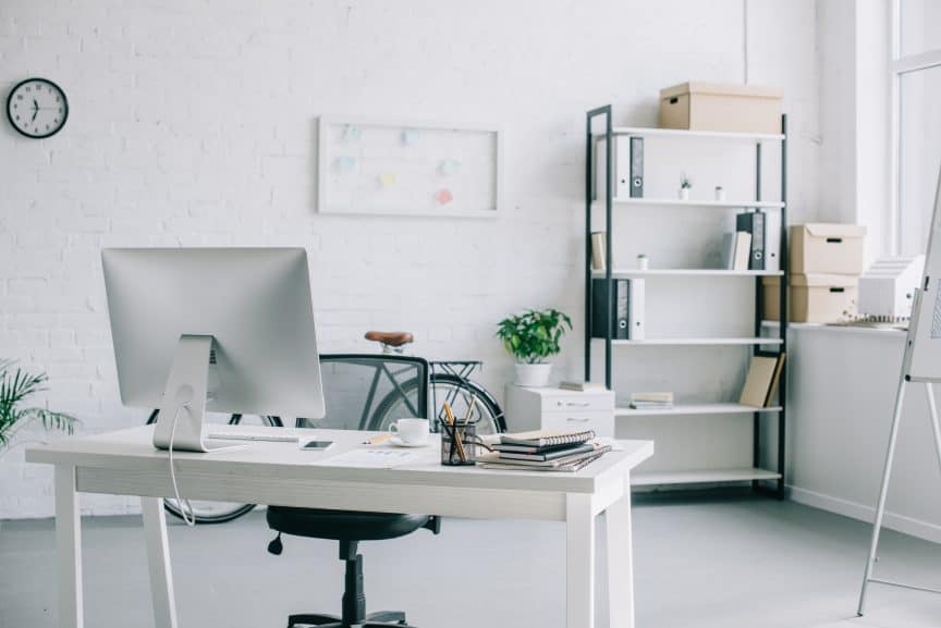 Desk with Open Back